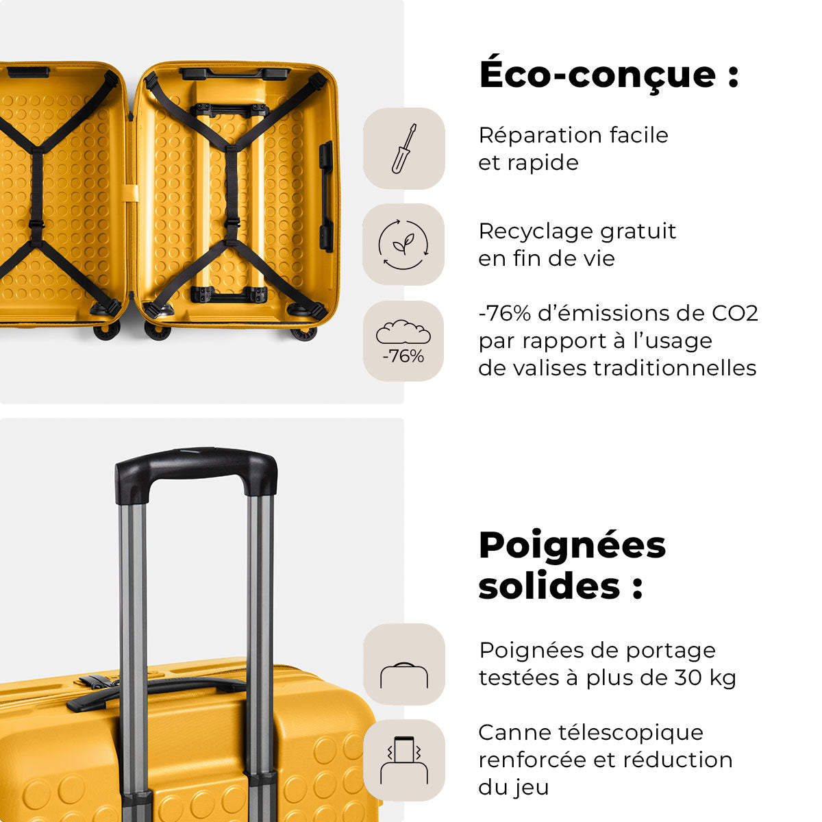 Valise Medium Réparable à L'infini